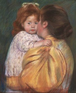 Cassatt mom and daughter