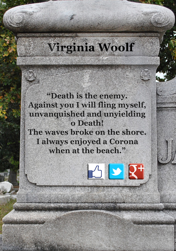 Virginia Woolf's epitaph improved